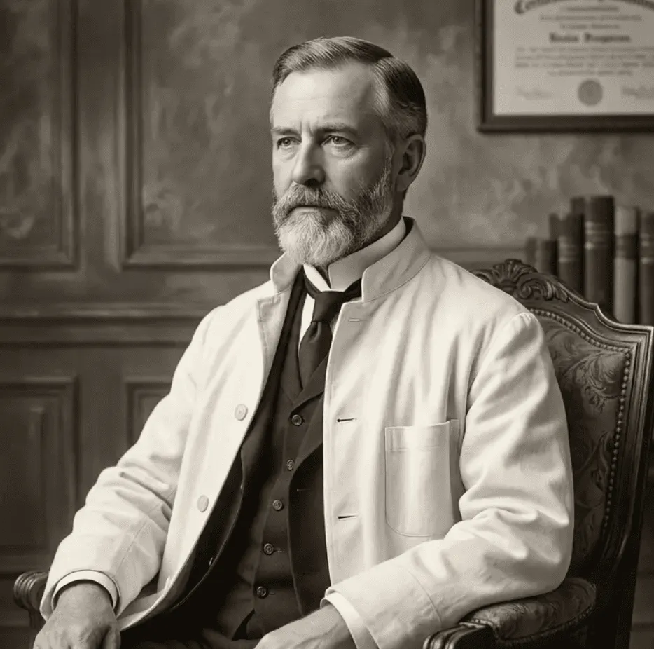 Carl von Noorden (1858–1944), Direktor der Inneren Klinik Frankfurt, um 1908.
