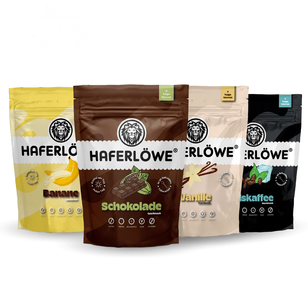 4 Tüten HAFERLÖWE Deiner Wahl